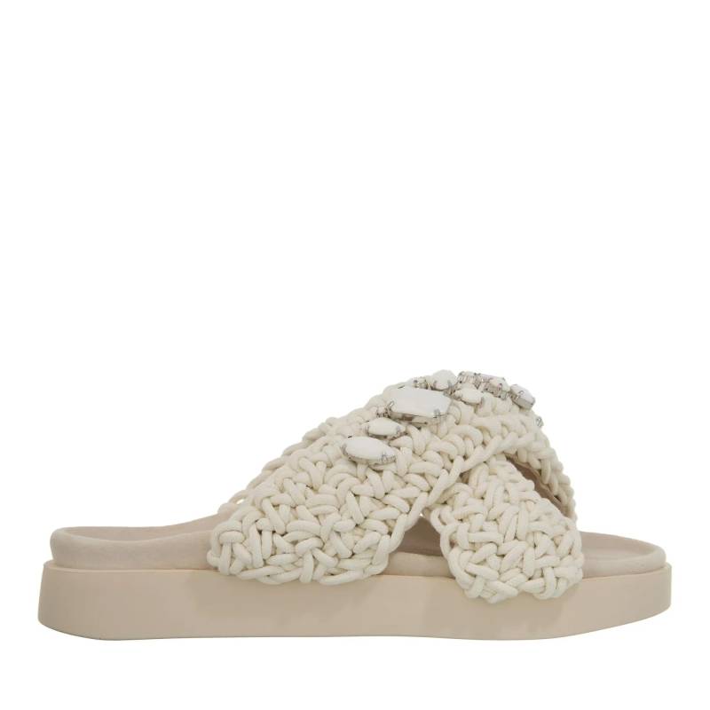 INUIKII Slipper & Pantoletten - Woven Stones - Gr. 36 (EU) - in Creme - für Damen von INUIKII