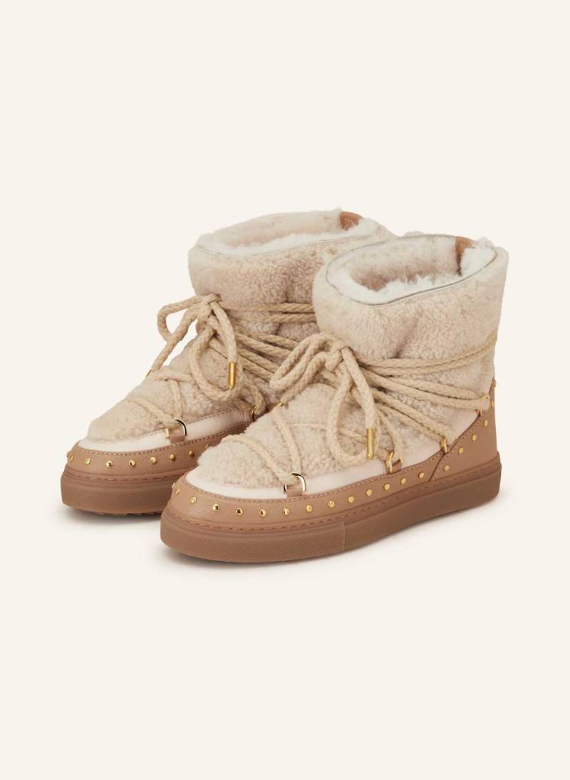 Inuikii Boots Curly Rock Mit Nieten beige von INUIKII