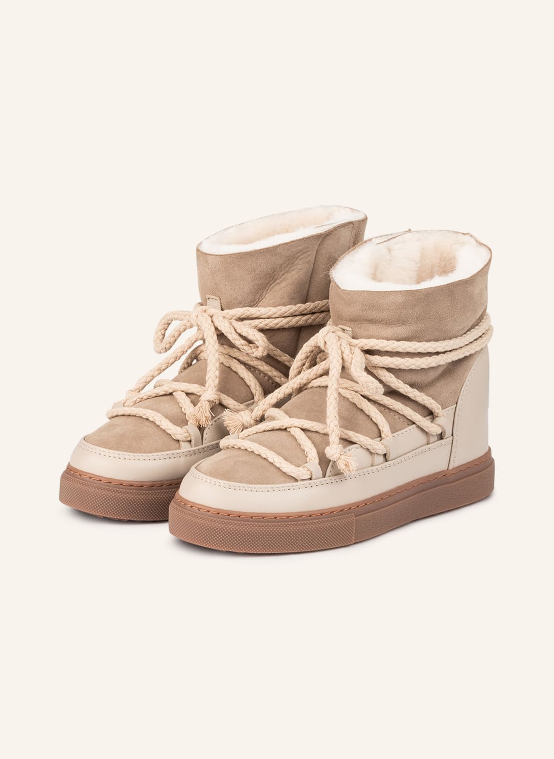 Inuikii Schnürboots beige von INUIKII