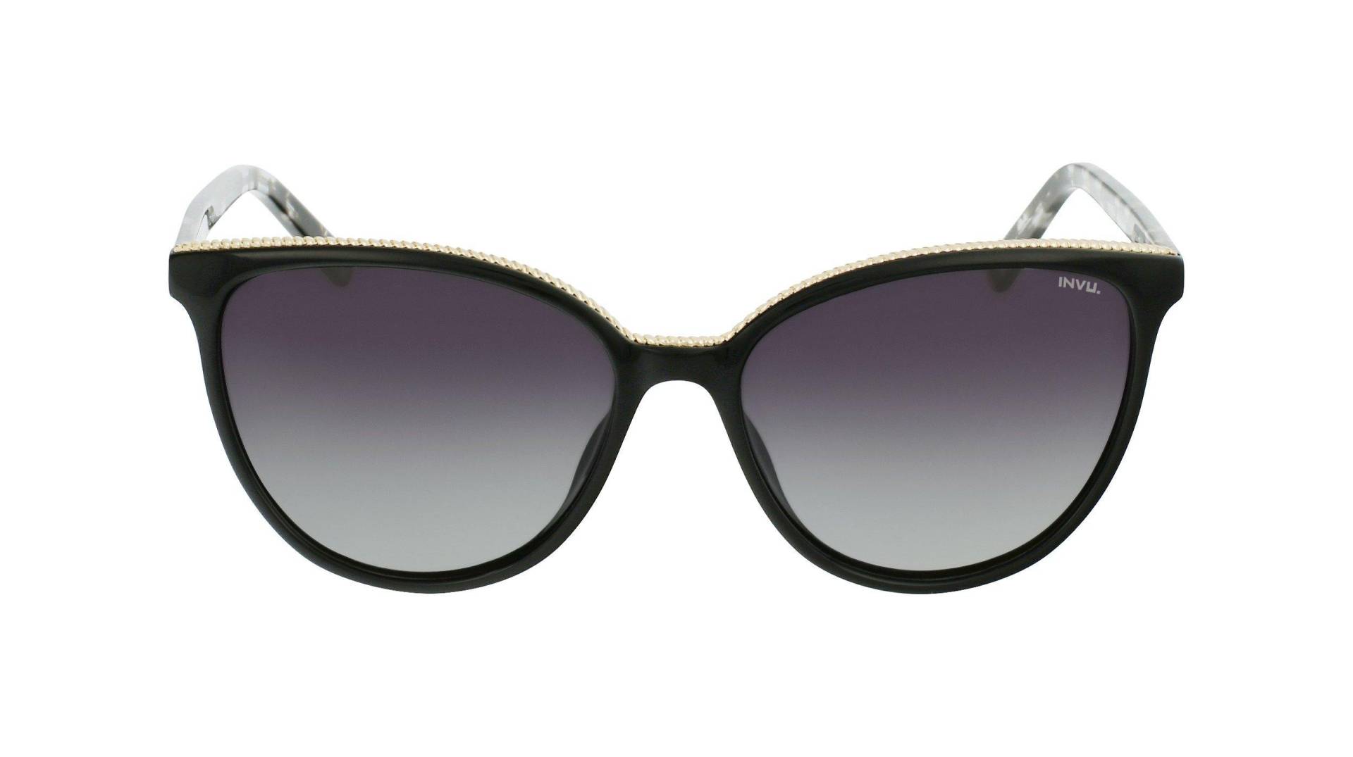 Polarisierte Sonnenbrille Mit Etui Damen Schwarz ONE SIZE von INVU