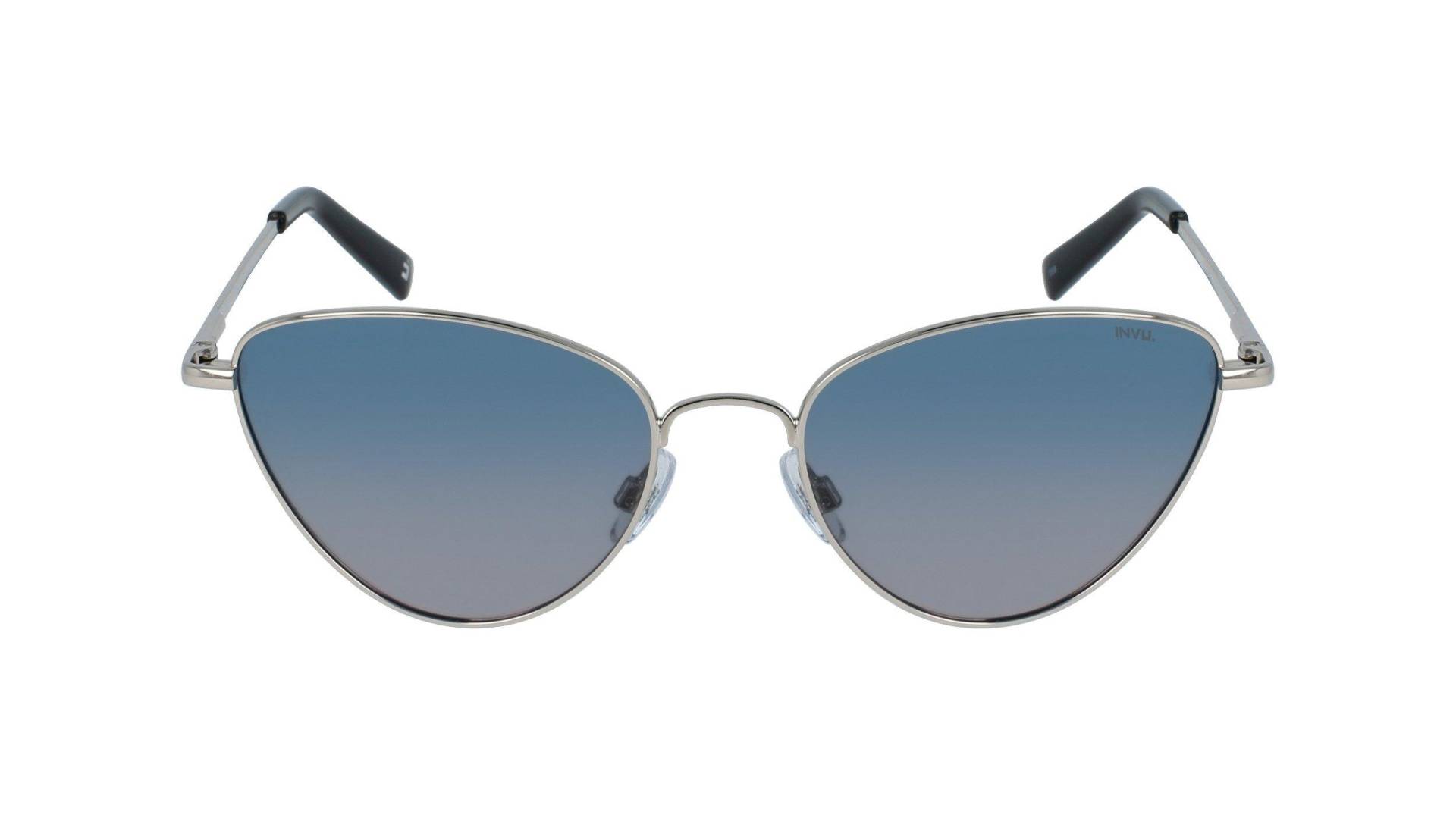 Polarisierte Sonnenbrille Mit Etui Damen Silber ONE SIZE von INVU