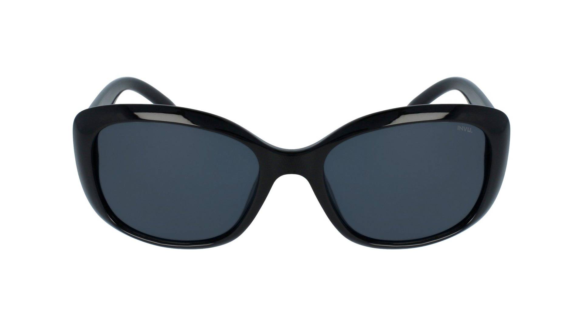 Polarisierte Sonnenbrille Mit Etui Damen Schwarz ONE SIZE von INVU