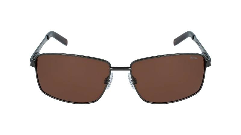 Polarisierte Sonnenbrille Mit Etui Herren Erdbraun ONE SIZE von INVU