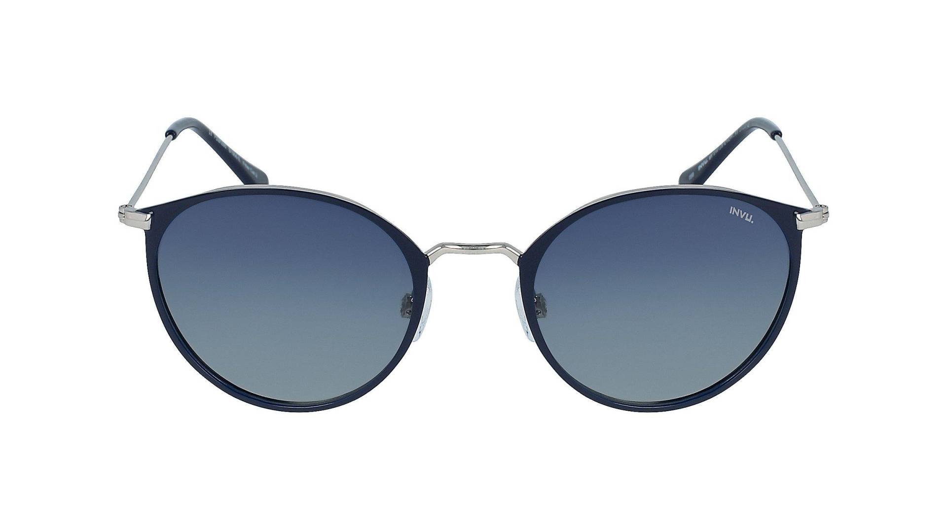 Polarisierte Sonnenbrille Mit Etui Damen Dunkelblau ONE SIZE von INVU