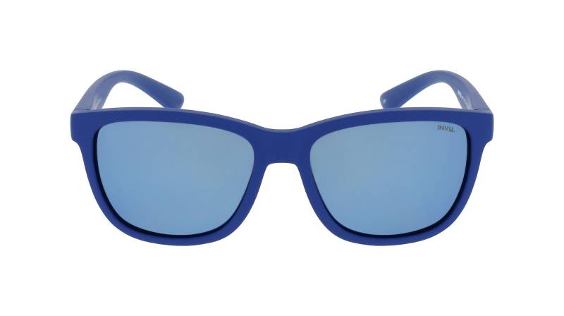 Polarisierte Kinder Sonnenbrille Mit Etui Mädchen Blau Denim Dunkel ONE SIZE von INVU