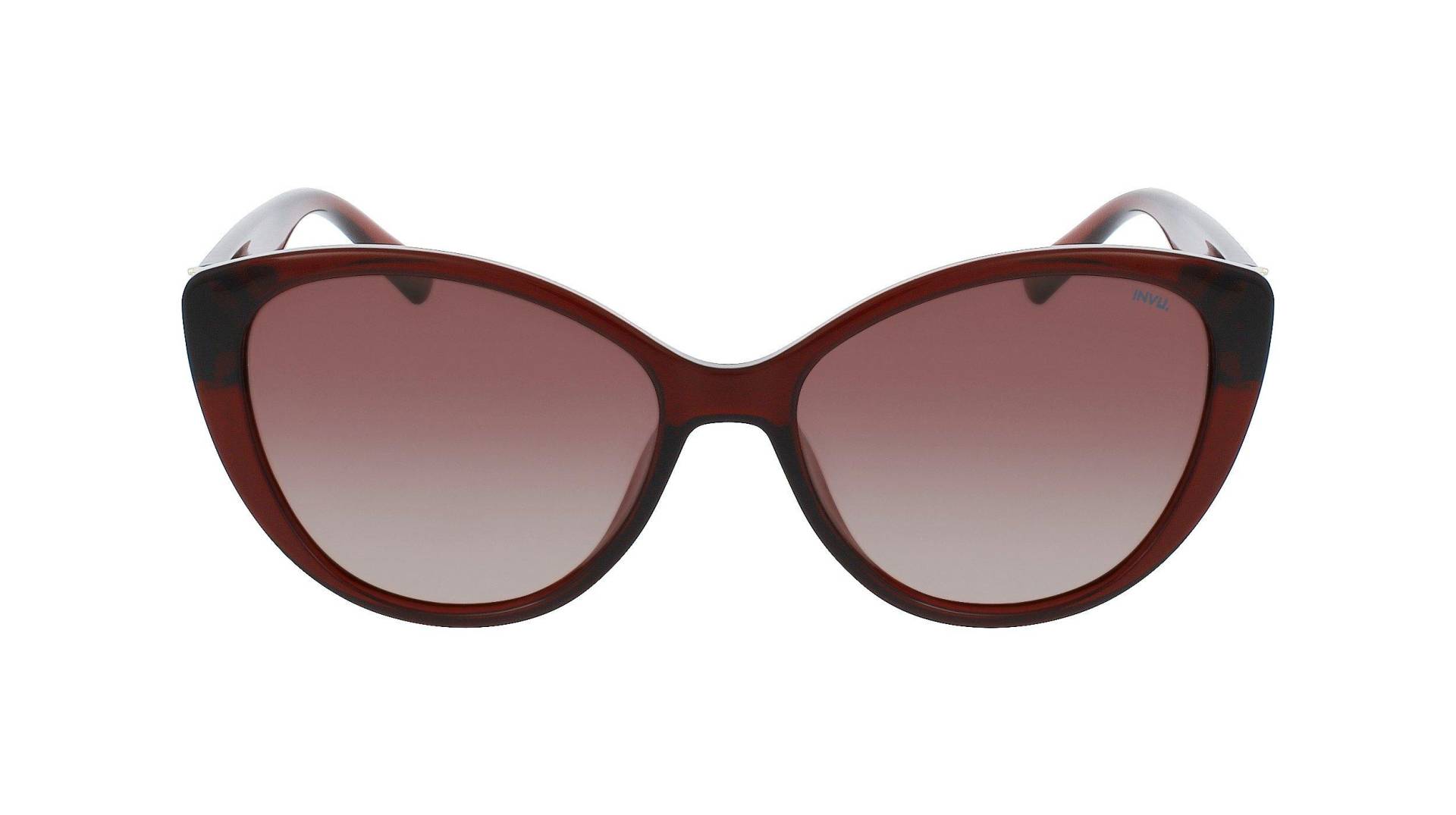 Polarisierte Sonnenbrille Mit Etui Damen Bordeaux ONE SIZE von INVU