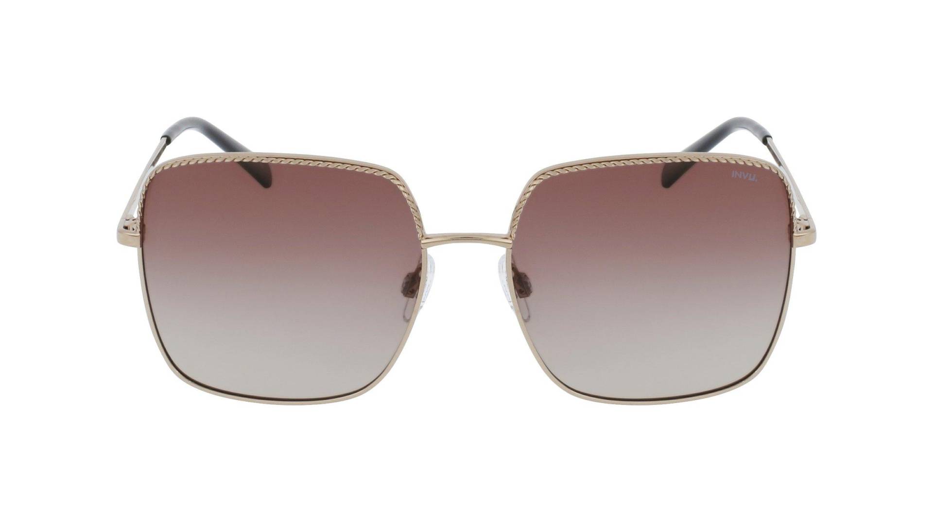 Polarisierte Sonnenbrille Mit Etui Damen Bronze ONE SIZE von INVU