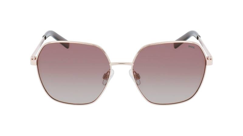 Polarisierte Sonnenbrille Mit Etui Damen Roségold ONE SIZE von INVU