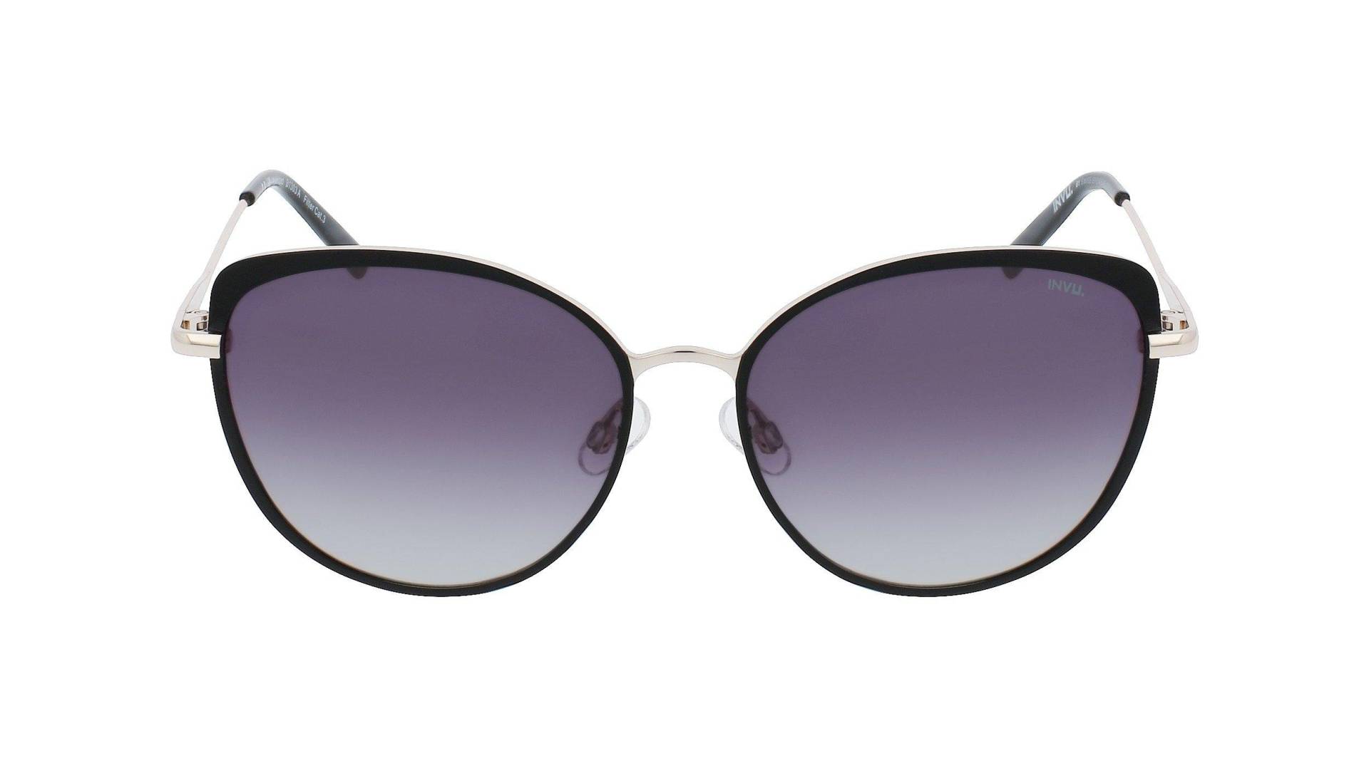 Polarisierte Sonnenbrille Mit Etui Damen Schwarz ONE SIZE von INVU