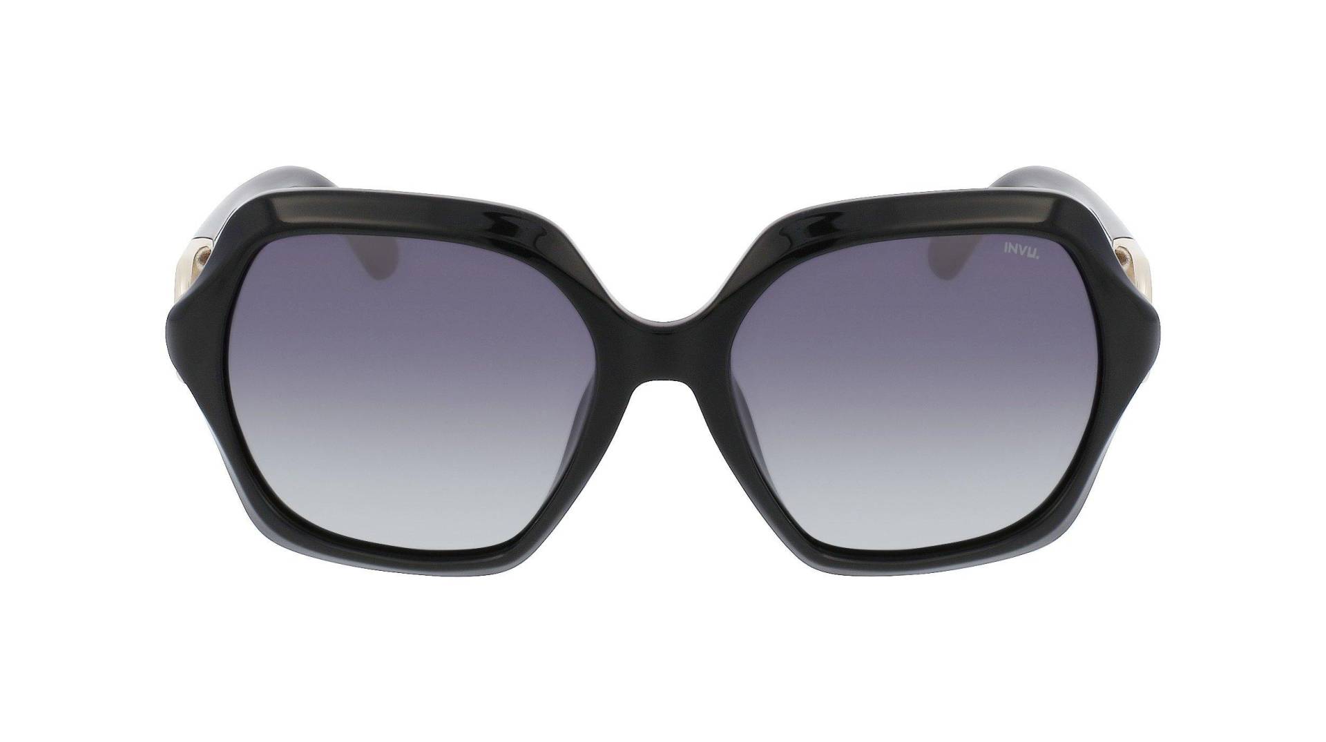 Polarisierte Sonnenbrille Mit Etui Damen Schwarz ONE SIZE von INVU