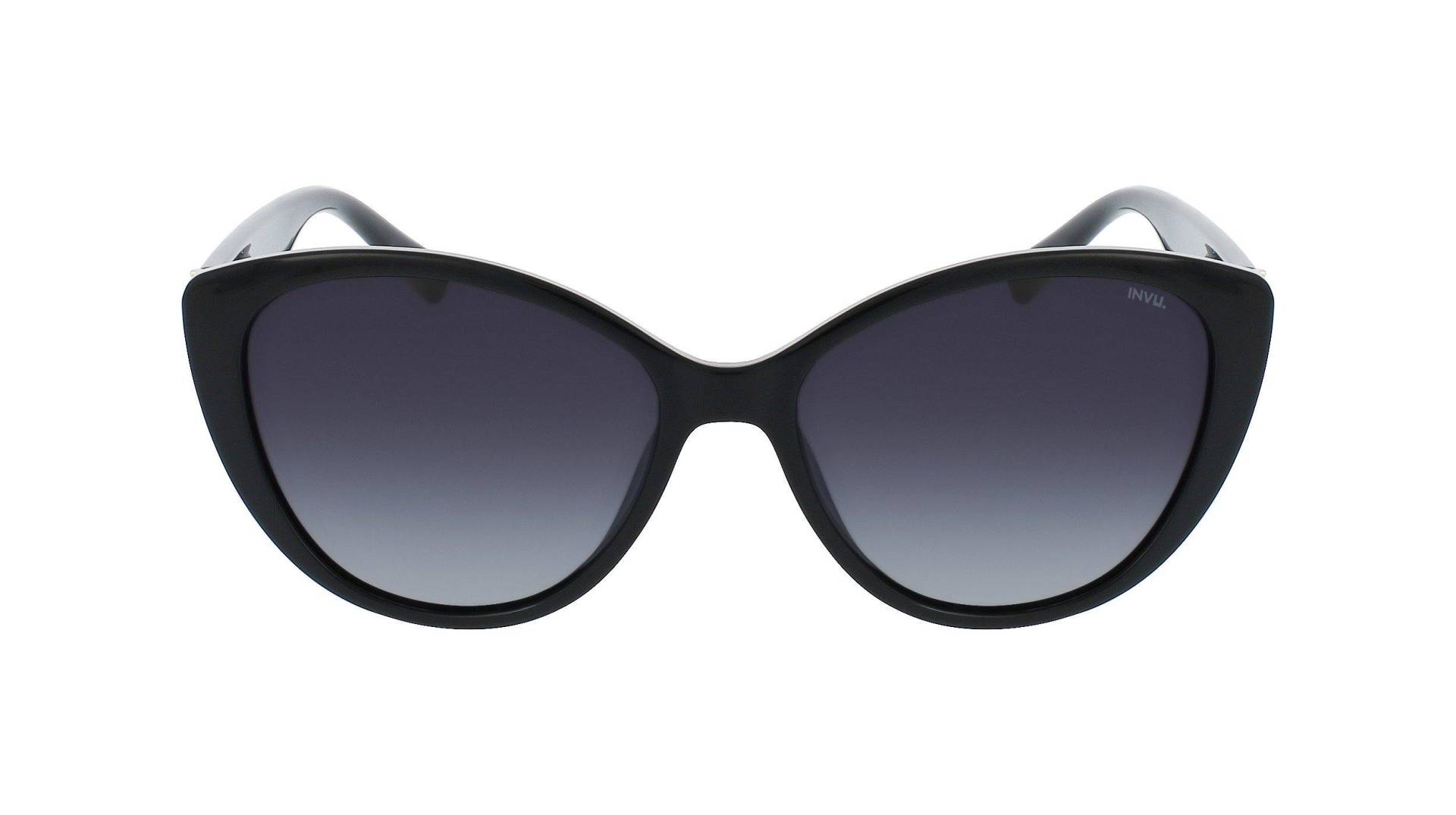 Polarisierte Sonnenbrille Mit Etui Damen Schwarz ONE SIZE von INVU