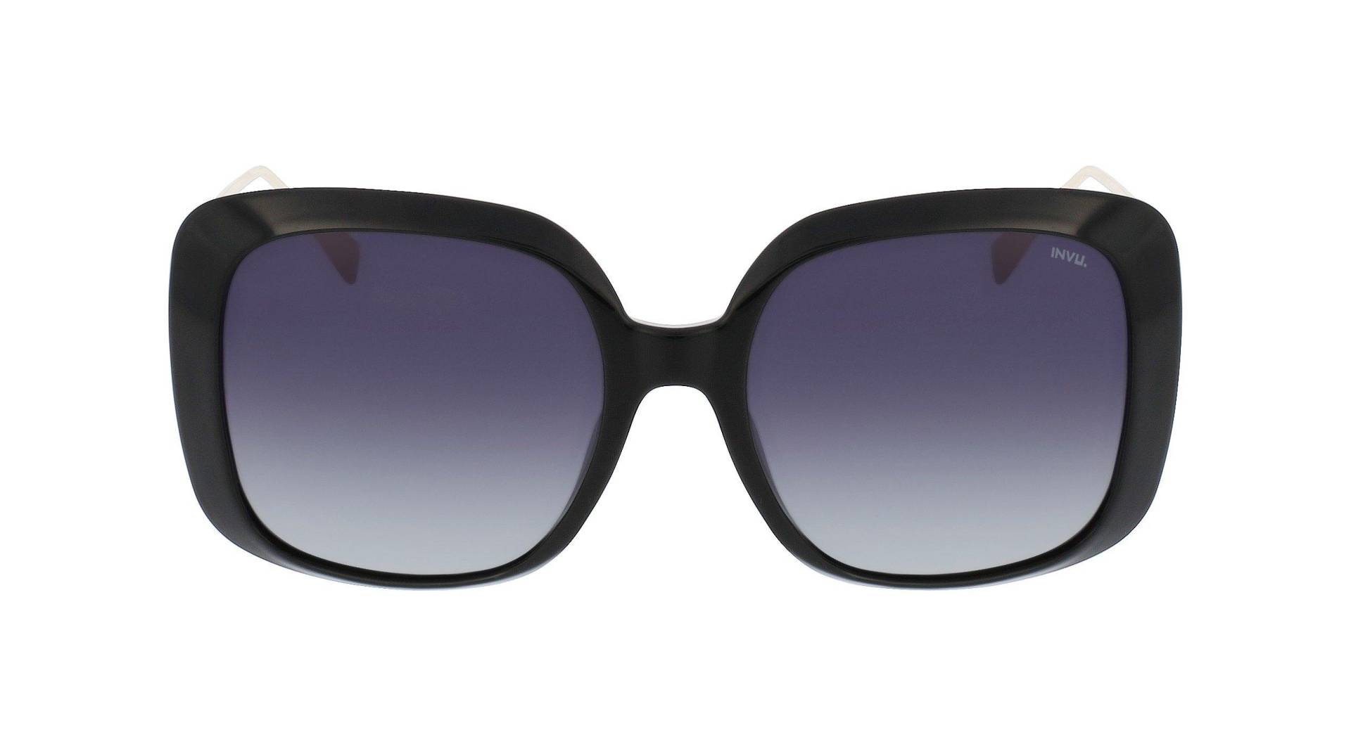 Polarisierte Sonnenbrille Mit Etui Damen Schwarz ONE SIZE von INVU