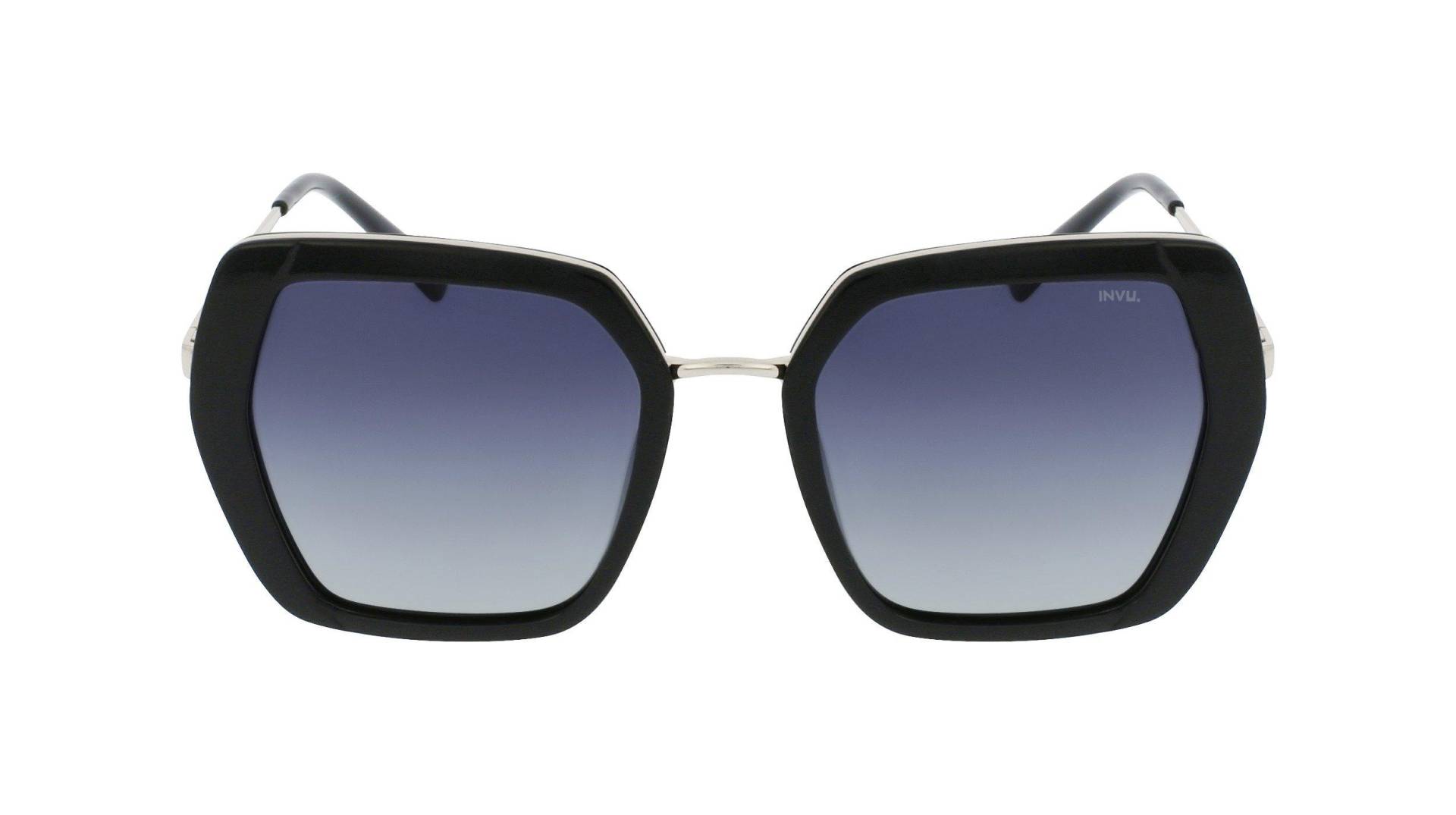 Polarisierte Sonnenbrille Mit Etui Damen Schwarz ONE SIZE von INVU