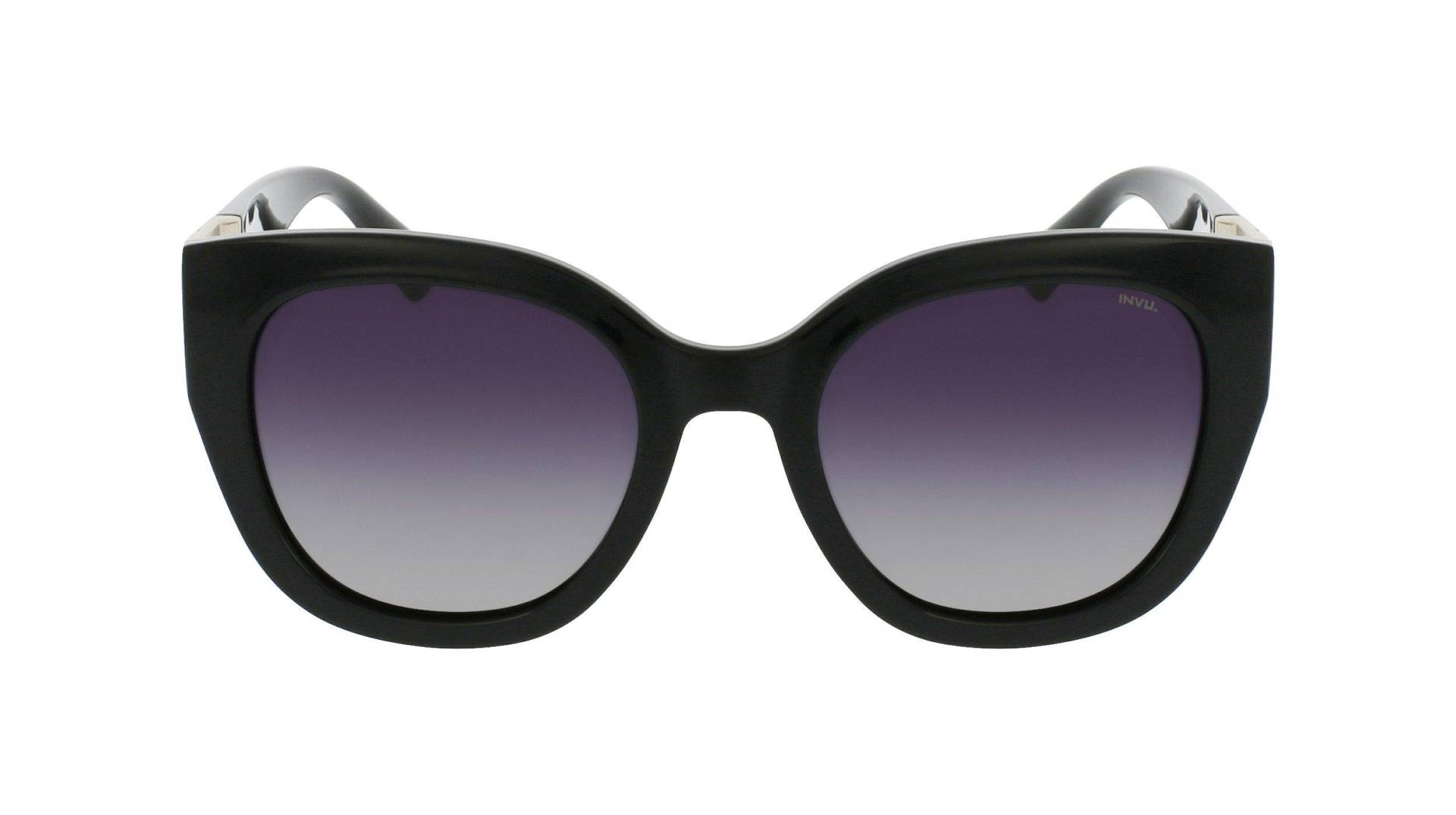 Polarisierte Sonnenbrille Mit Etui Damen Schwarz ONE SIZE von INVU