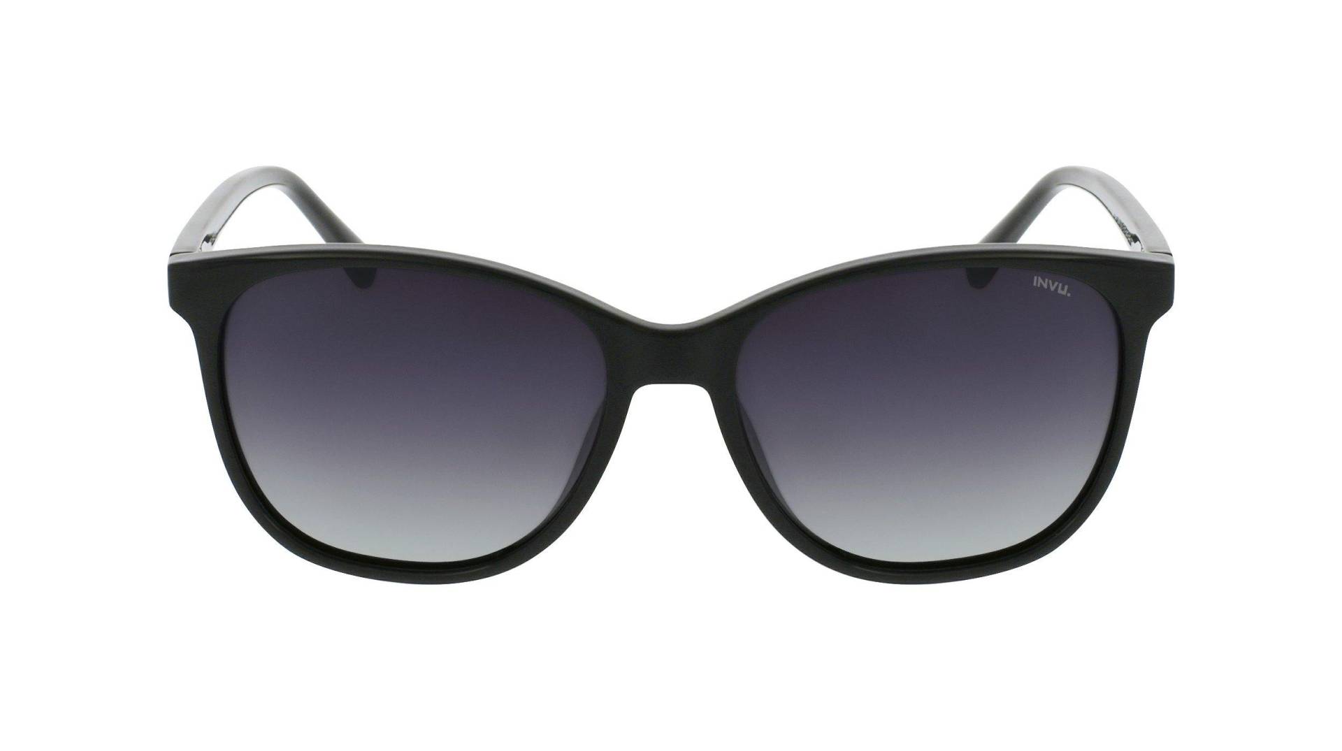 Polarisierte Sonnenbrille Mit Etui Damen Schwarz ONE SIZE von INVU