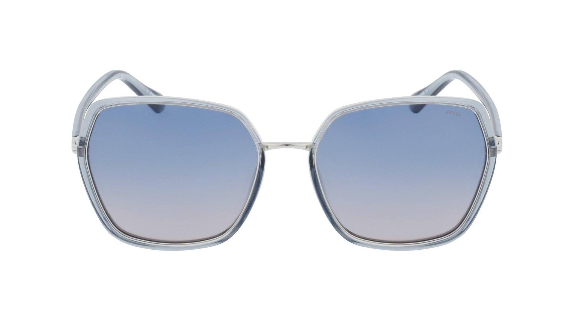 Polarisierte Sonnenbrille Mit Etui Damen Silber ONE SIZE von INVU