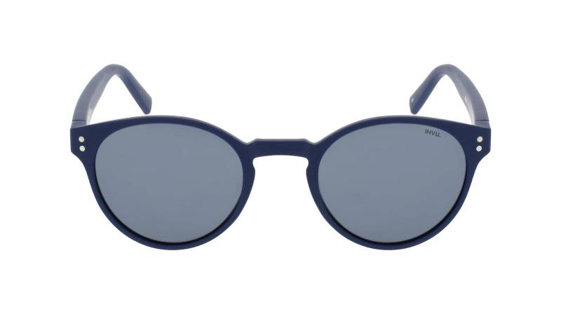 Polarisierte Sonnenbrille Mit Etui Herren Blau Denim Dunkel ONE SIZE von INVU