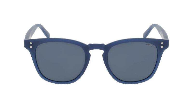 Polarisierte Sonnenbrille Mit Etui Herren Blau Denim Dunkel ONE SIZE von INVU