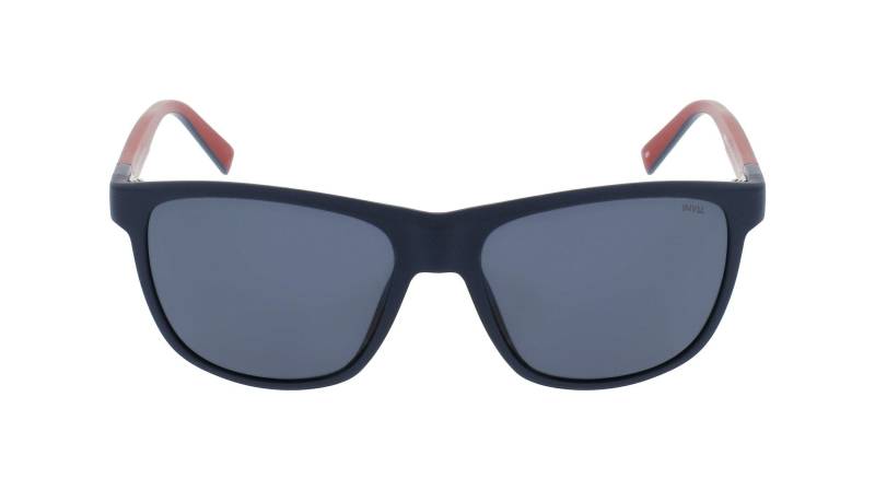 Polarisierte Sonnenbrille Mit Etui Herren Blau Denim Dunkel ONE SIZE von INVU