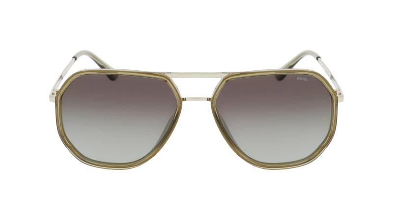 Polarisierte Sonnenbrille Mit Etui Herren Gold ONE SIZE von INVU