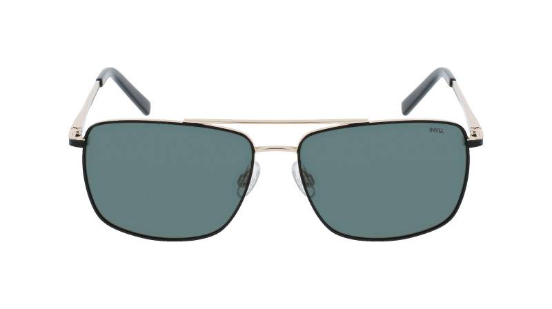 Polarisierte Sonnenbrille Mit Etui Herren Gold ONE SIZE von INVU