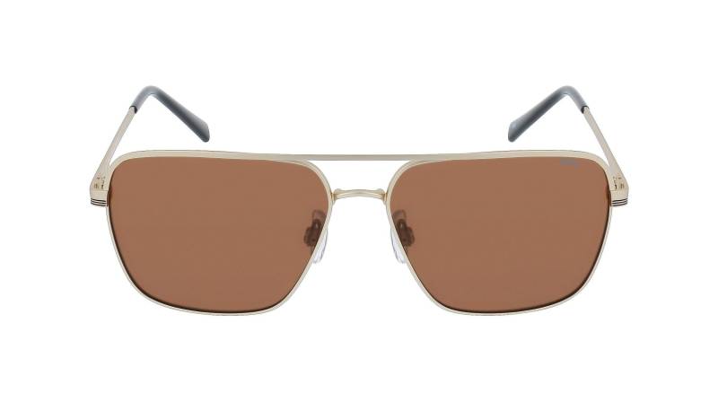 Polarisierte Sonnenbrille Mit Etui Herren Gold ONE SIZE von INVU