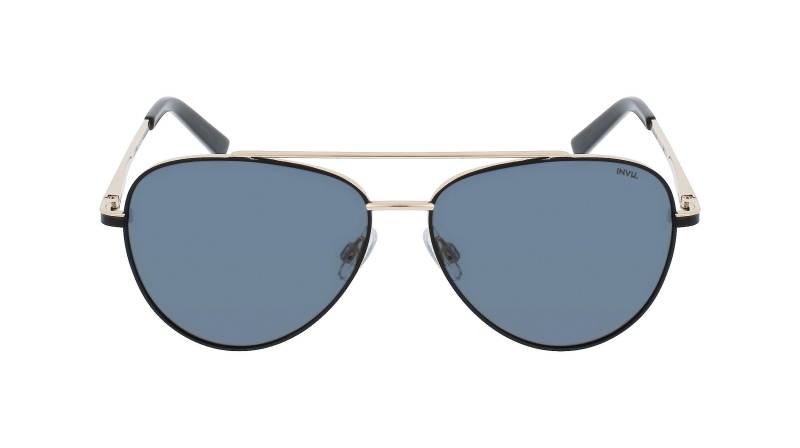 Polarisierte Sonnenbrille Mit Etui Herren Gold ONE SIZE von INVU