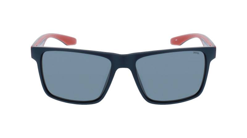 Polarisierte Sport Sonnenbrille Mit Etui Herren Blau Denim Dunkel ONE SIZE von INVU