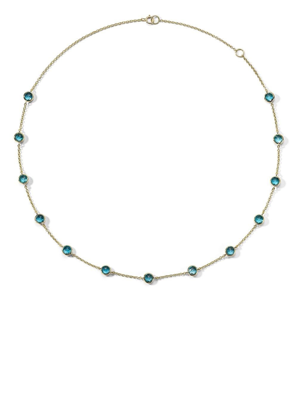 IPPOLITA 18kt yellow gold Lollipop 13-Stone Station necklace von IPPOLITA