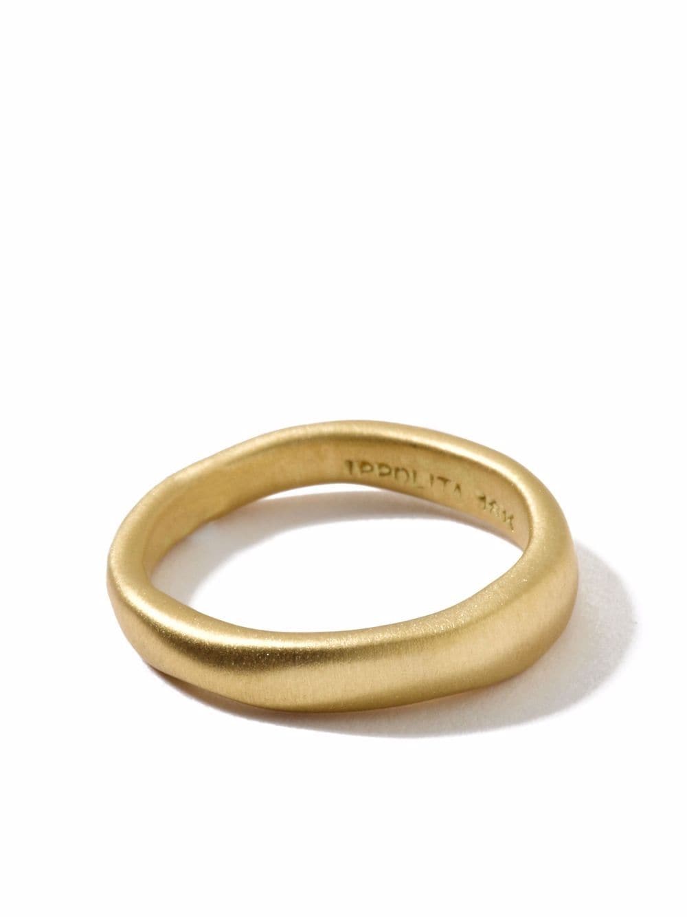 IPPOLITA 18kt gold Classico Matte Wide Squiggle ring von IPPOLITA