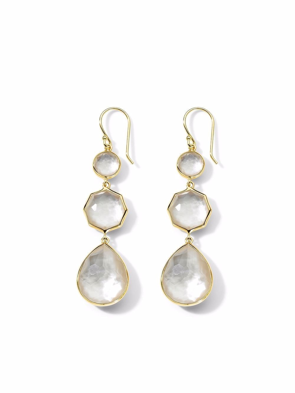 IPPOLITA 18kt yellow gold Rock Candy® Small Crazy 8s mother-of-pearl earrings von IPPOLITA