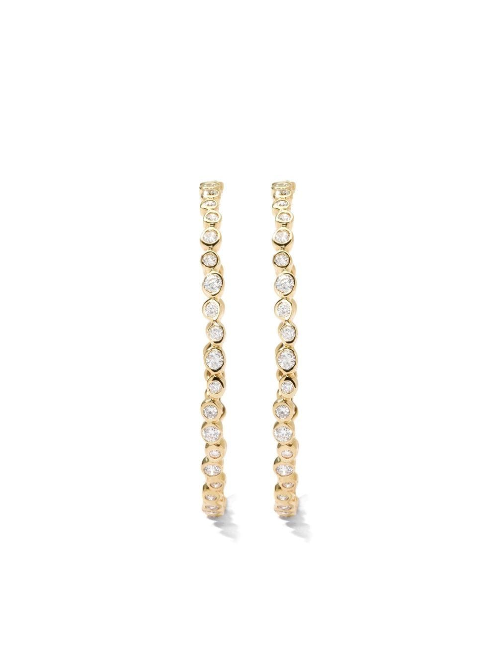 IPPOLITA 18kt yellow gold Stardust Starlet #2 diamond hoop earrings von IPPOLITA