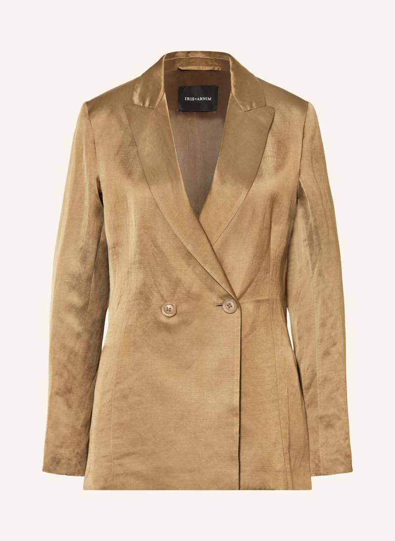 Iris Von Arnim Blazer Lexie Mit Leinen braun von IRIS von ARNIM