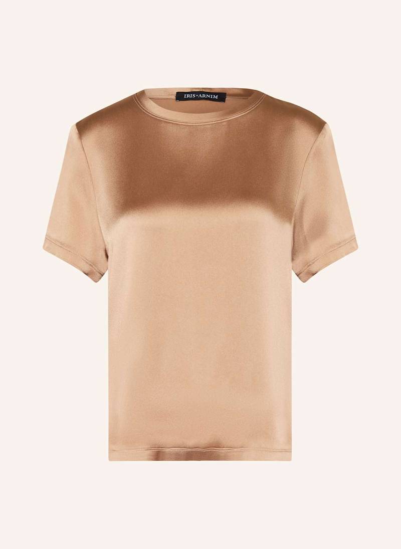 Iris Von Arnim Blusenshirt Avalon Aus Satin beige von IRIS von ARNIM