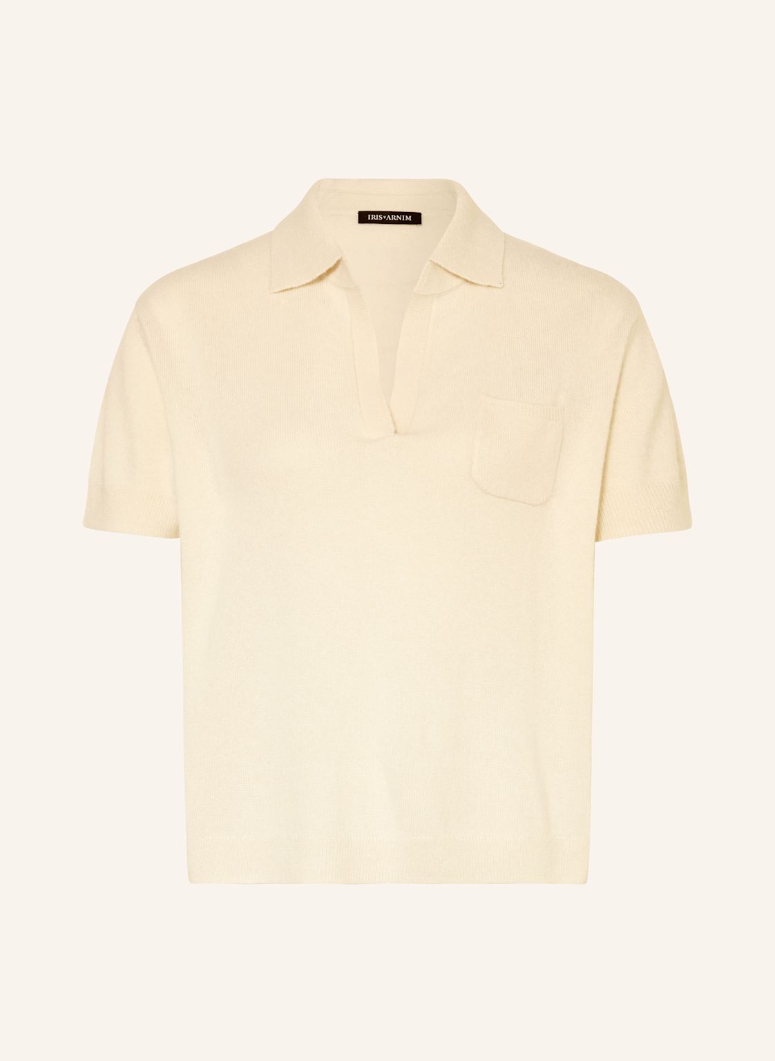 Iris Von Arnim Strick-Poloshirt Pinos Aus Cashmere weiss von IRIS von ARNIM