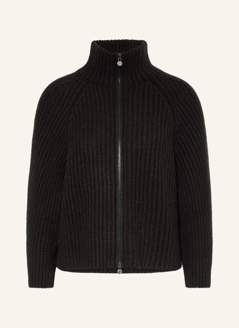 Iris Von Arnim Strickjacke Fallou Zip Aus Cashmere schwarz von IRIS von ARNIM