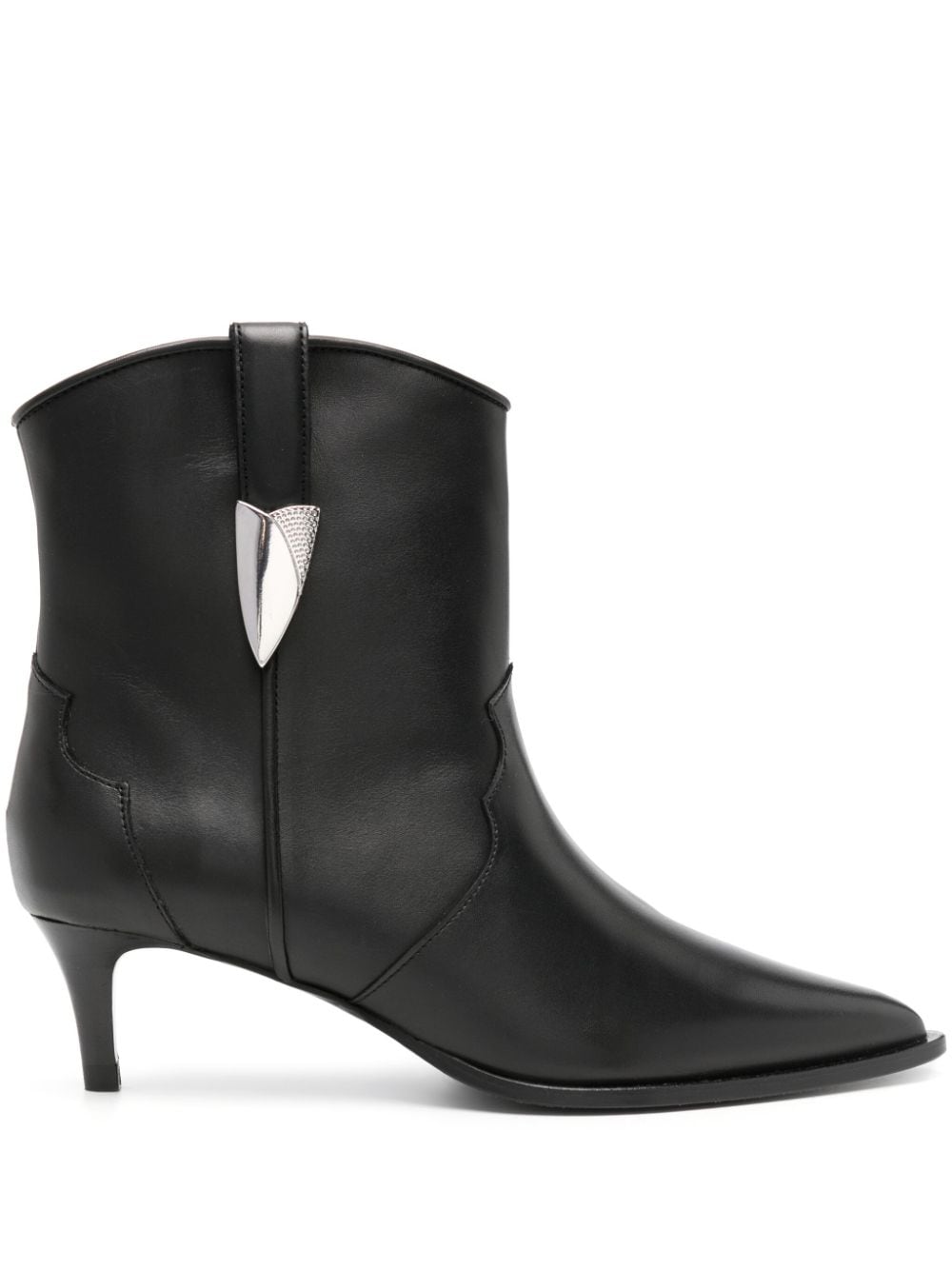 IRO 60mm leather ankle boots - Black von IRO