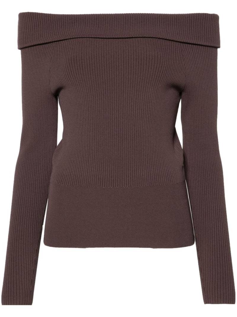 IRO Acelia off-shoulder top - Brown von IRO