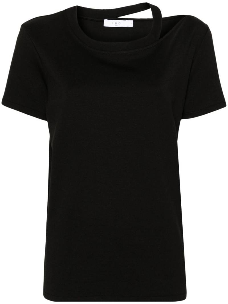 IRO Auranie cut-out T-shirt - Black von IRO