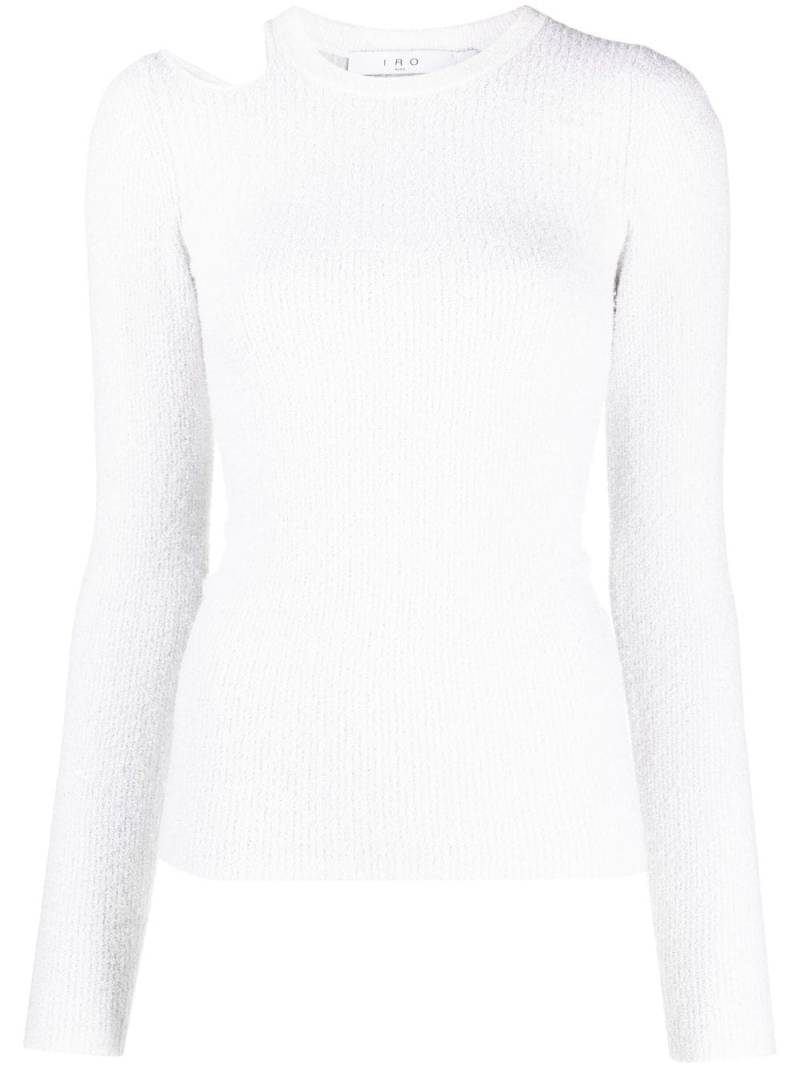 IRO Baiyo cut-out jumper - White von IRO