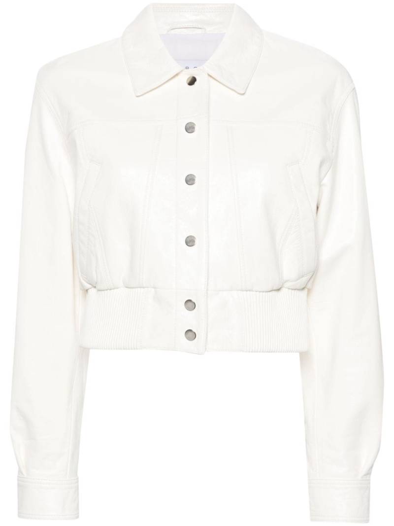 IRO Bulut leather jacket - White von IRO