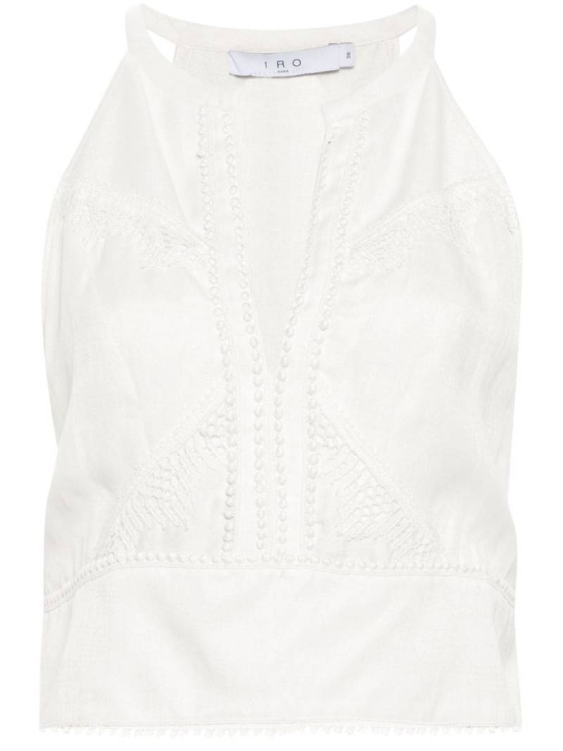 IRO Claudia embroidered tank top - White von IRO