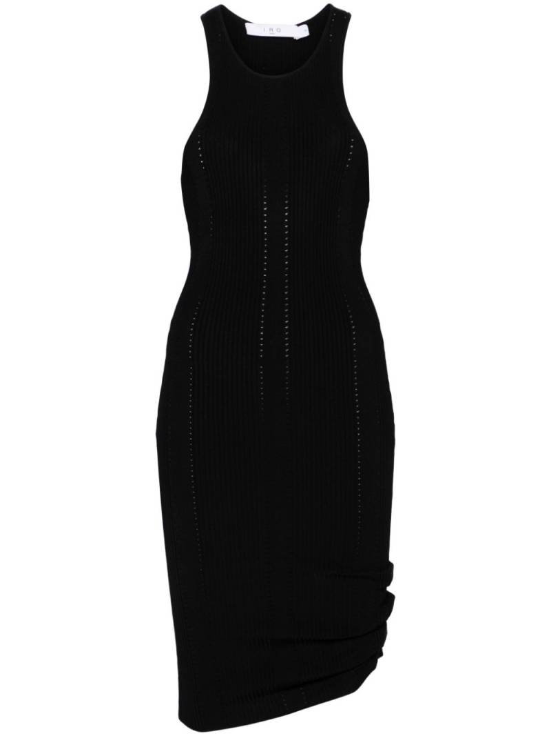 IRO Debbie fine-ribbed midi dress - Black von IRO