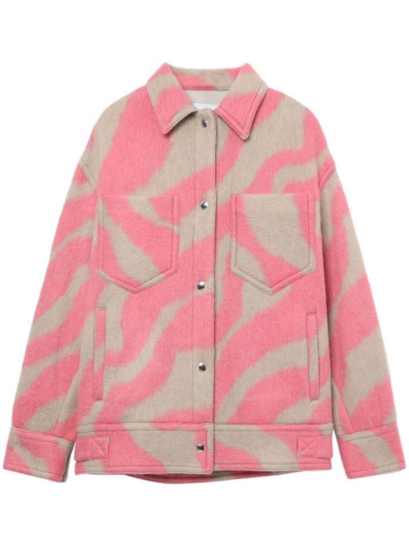 IRO Edwina zebra-pattern jacket - Pink von IRO