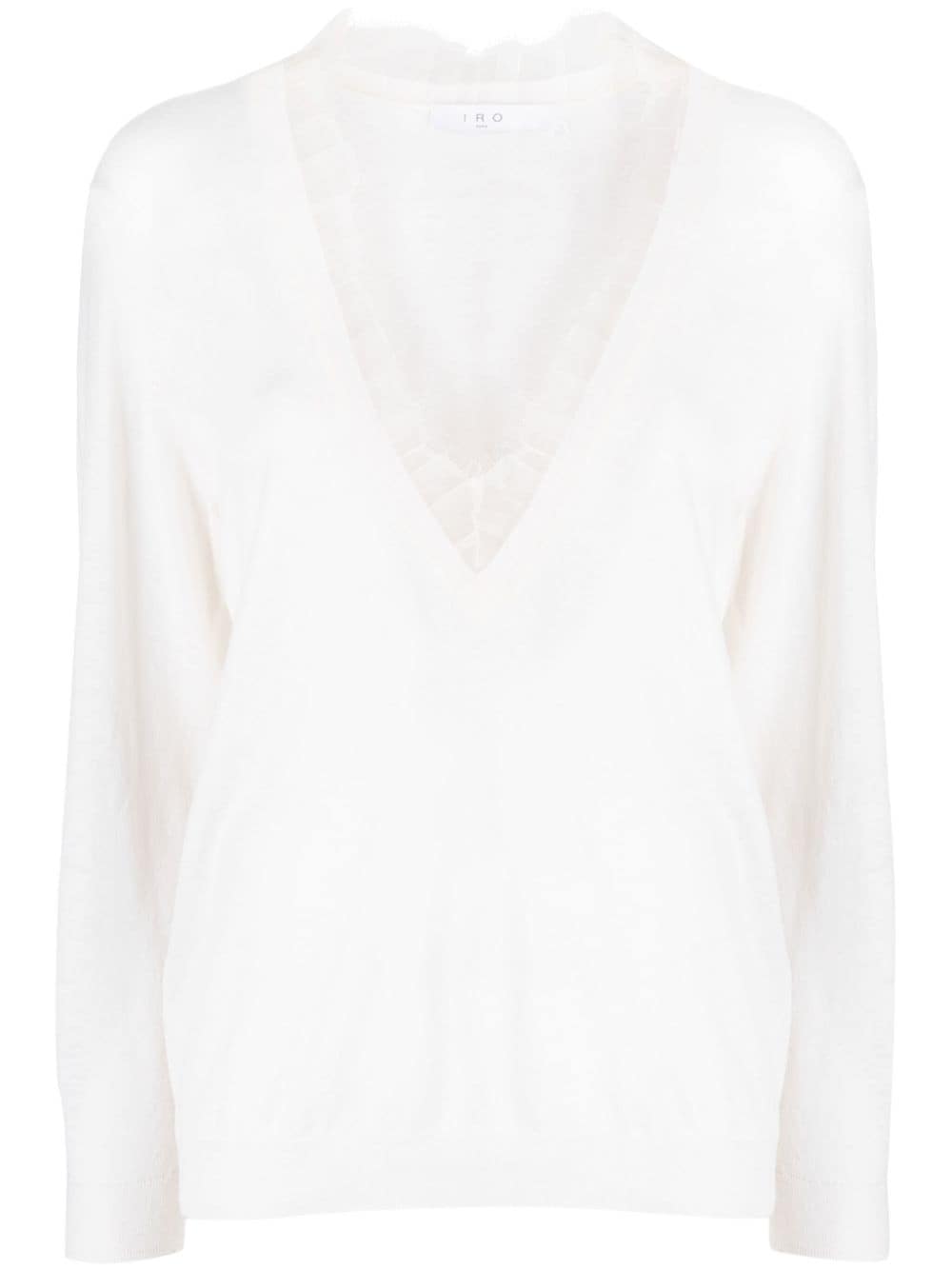 IRO Haby lace-detail jumper - White von IRO