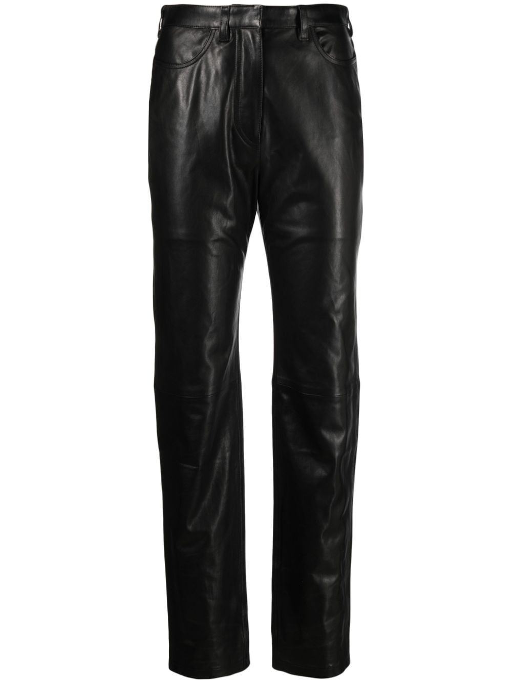 IRO Jalil slim-cut leather trousers - Black von IRO