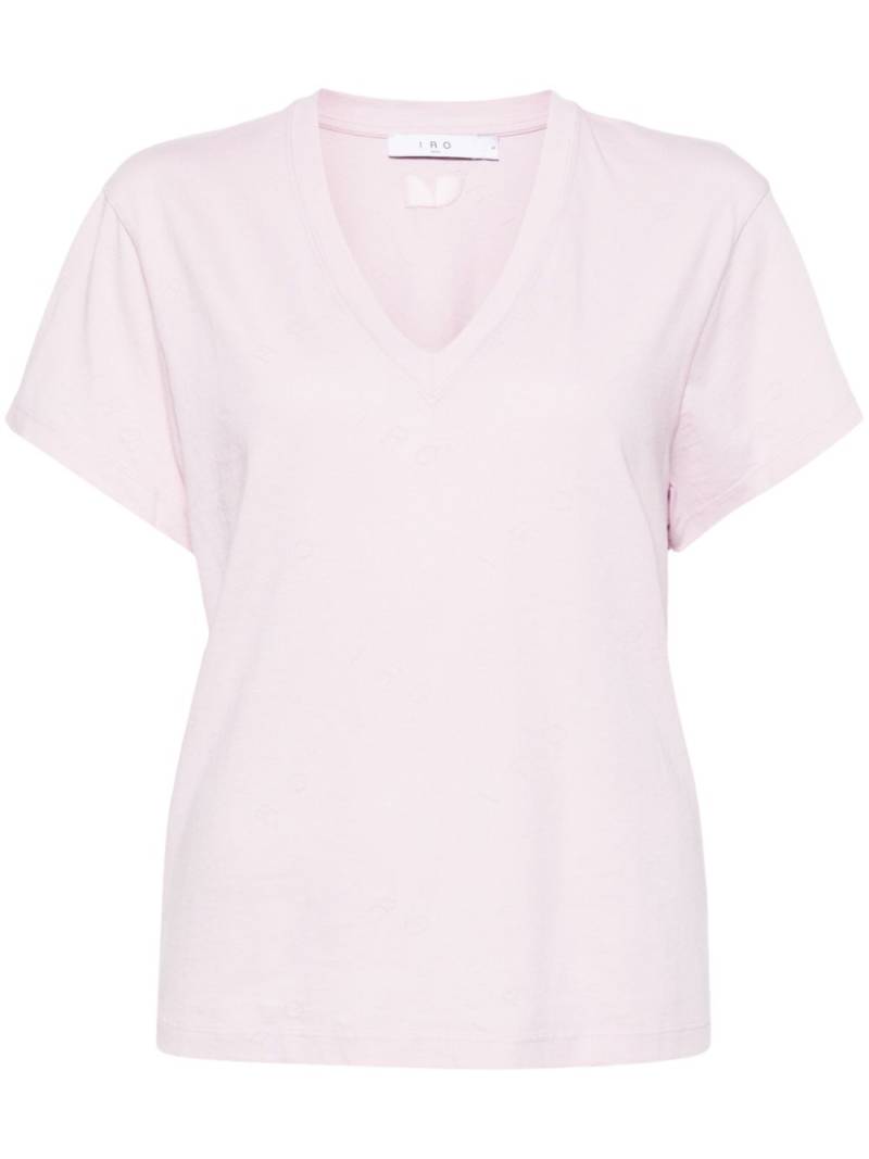 IRO Jolia V-neck T-shirt - Pink von IRO