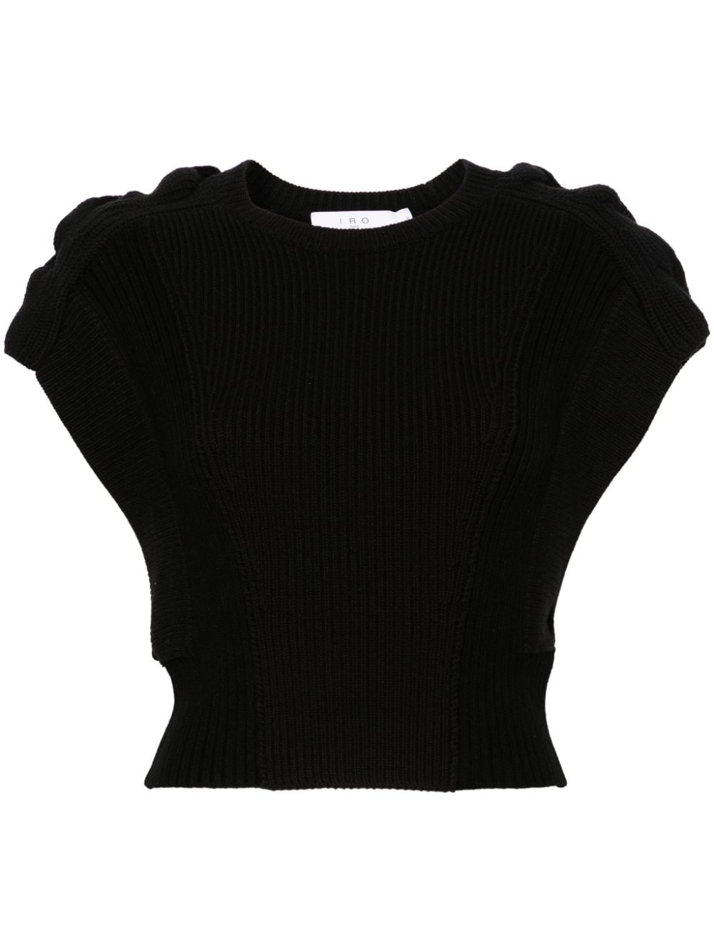 IRO Kalou ribbed crop top - Black von IRO