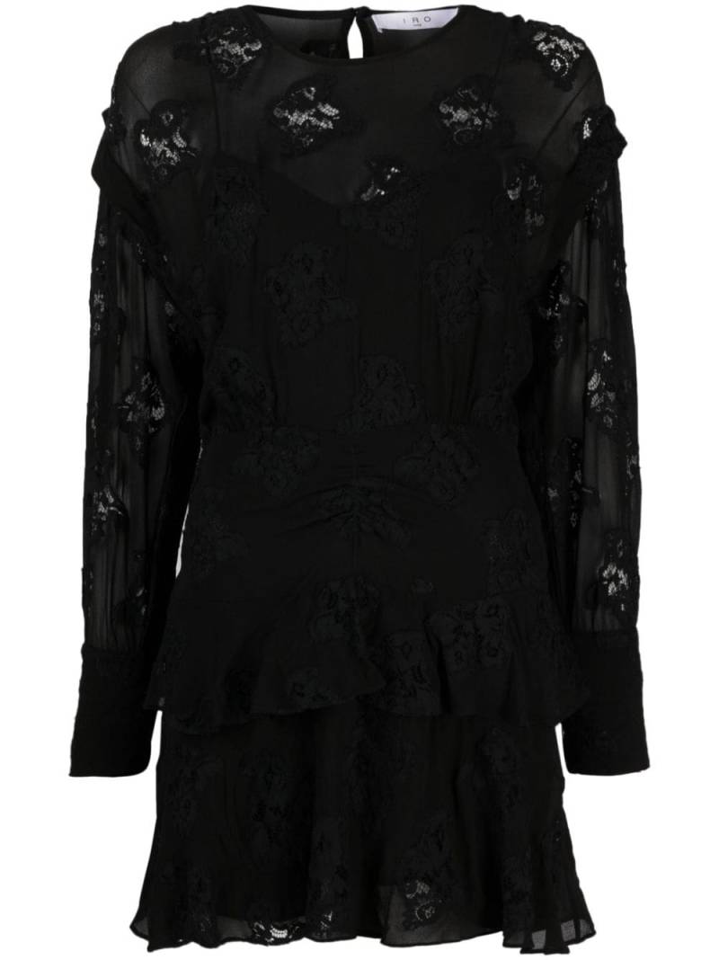 IRO Levoca guipure-lace A-line dress - Black von IRO