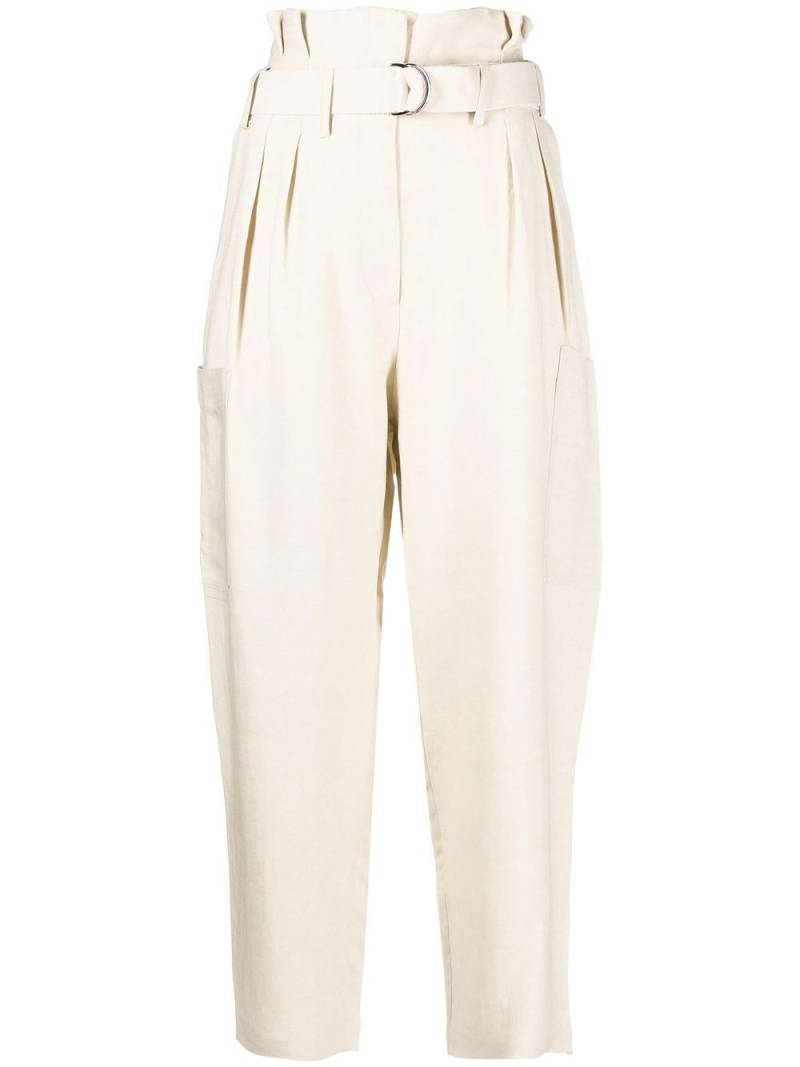 IRO Masit paperbag-waist cropped trousers - Neutrals von IRO